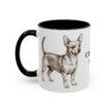 11oz Chiweenie Dog Mom Mug, Black, left side view
