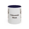 11oz Chiweenie Dog Mom Mug, Navy, front view