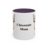 11oz Chiweenie Dog Mom Mug, Purple, front view