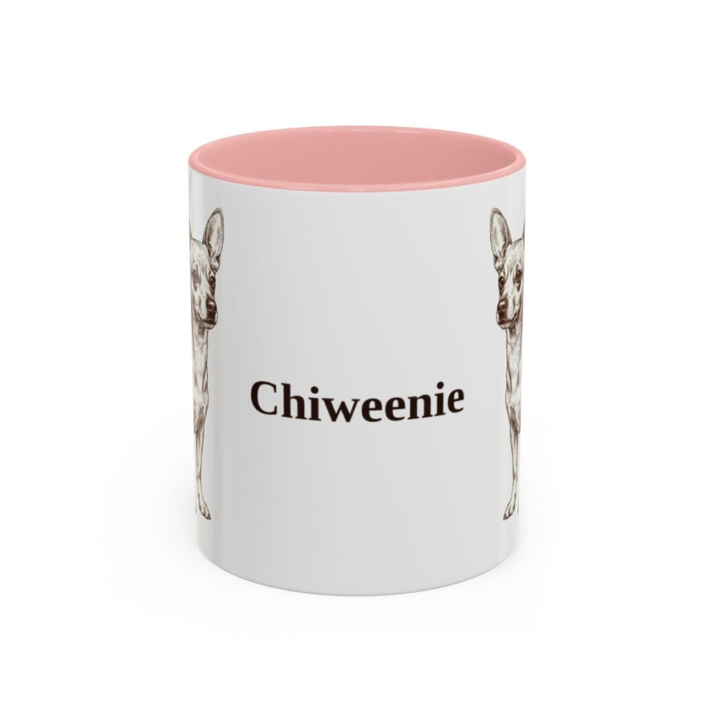 11oz-chiweenie-mug-pink 11oz Chiweenie Mug, Pink, front view