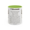 11oz Chiweenie Mug, Light Green, front view