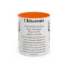 11oz Chiweenie Mug, Orange, front view