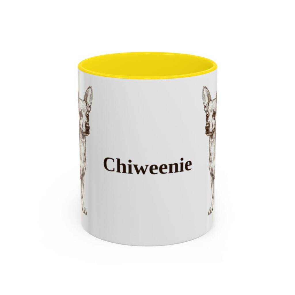 11oz-chiweenie-mug-yellow 11oz Chiweenie Mug, Yellow, front view
