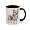 11oz Chorkie Dog Dad Mug, Black, right side view