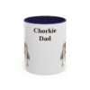 11oz Chorkie Dog Dad Mug, Navy, front view