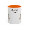 11oz Chorkie Dog Dad Mug, Orange, front view