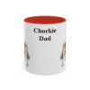 11oz Chorkie Dog Dad Mug, Red, front view