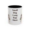 11oz Funny Chorkie Mug, Black, front view