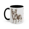 11oz Funny Chorkie Mug, Black, left side view