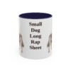 11oz Funny Chorkie Mug, Navy, front view