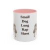 11oz Funny Chorkie Mug, Pink, front view