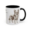 11oz Chorkie Latin Mug, Black, right side view