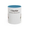 11oz Chorkie Latin Mug, Light Blue, front view