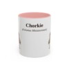 11oz Chorkie Latin Mug, Pink, front view