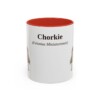 11oz Chorkie Latin Mug, Red, front view