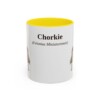 11oz Chorkie Latin Mug, Yellow, front view