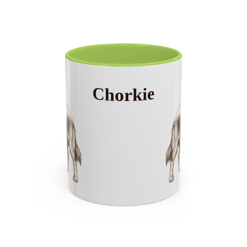 11oz-chorkie-mug-light-green 11oz Chorkie Mug, Light Green, front view