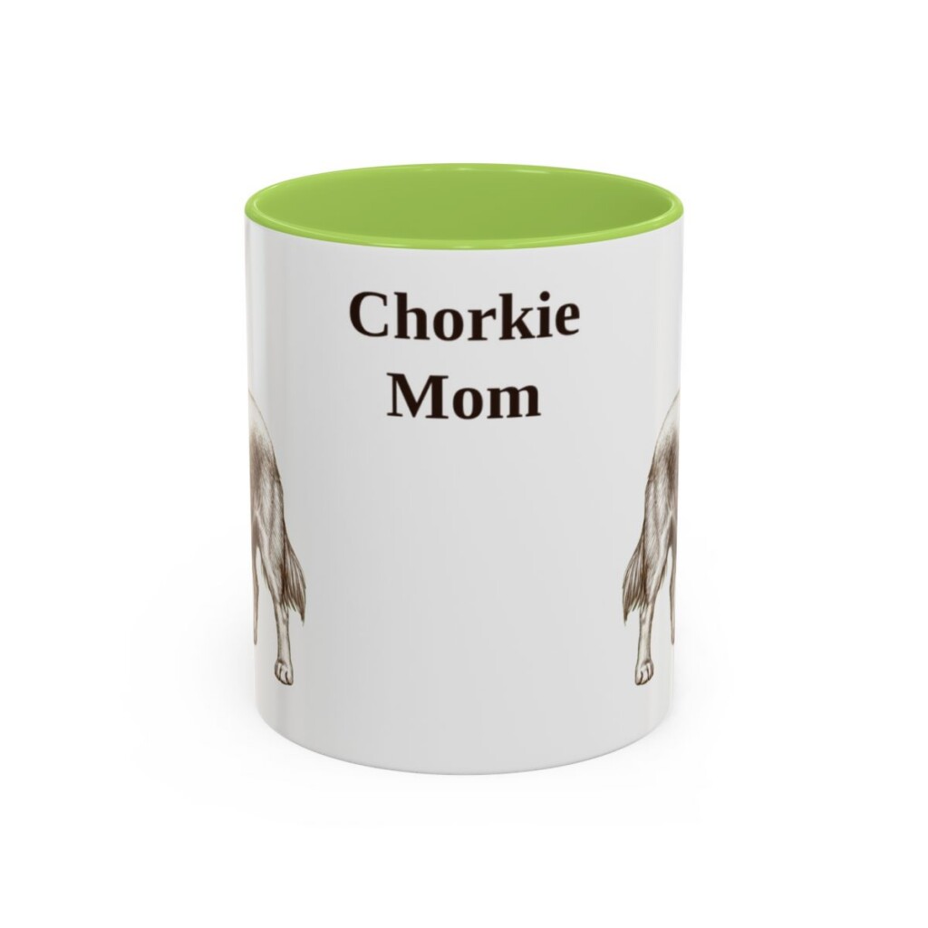 11oz chorkie mug, Light Green