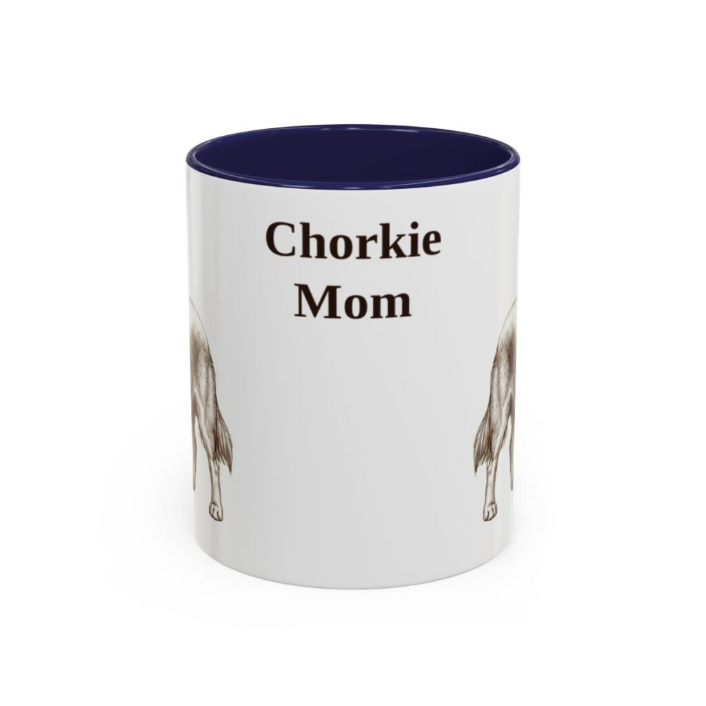 11oz chorkie mug, Navy