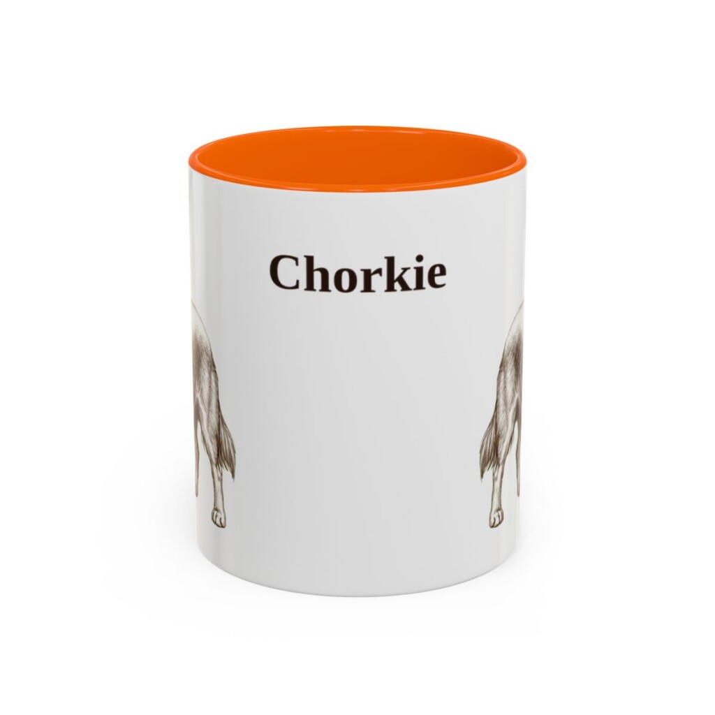 11oz-chorkie-mug-orange 11oz Chorkie Mug, Orange, front view