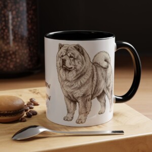 11oz Chow Chow Mug, Black, lifestyle photo