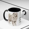 11oz Chow Chow Dog Dad Mug, Black, lifestyle photo