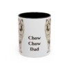 11oz Chow Chow Dog Dad Mug, Black, front view