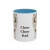 11oz Chow Chow Dog Dad Mug, Light Blue, front view