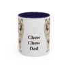 11oz Chow Chow Dog Dad Mug, Navy, front view