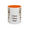 11oz Chow Chow Dog Dad Mug, Orange, front view