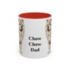 11oz Chow Chow Dog Dad Mug, Red, front view