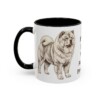 11oz Funny Chow Chow Mug, Black, left side view