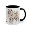 11oz Funny Chow Chow Mug, Black, right side view
