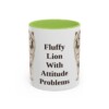 11oz Funny Chow Chow Mug, Light Green, front view