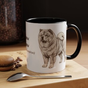 11oz Chow Chow Latin Mug, Black, lifestyle photo