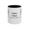 11oz Chow Chow Latin Mug, Black, front view