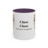 11oz Chow Chow Latin Mug, Purple, front view