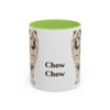 11oz Chow Chow Mug, Light Green, front view
