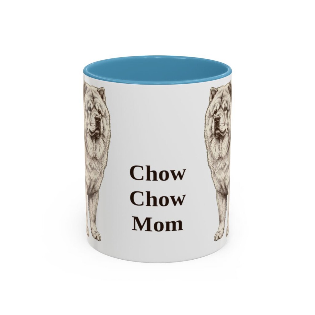 11oz chow chow mug, Light Blue