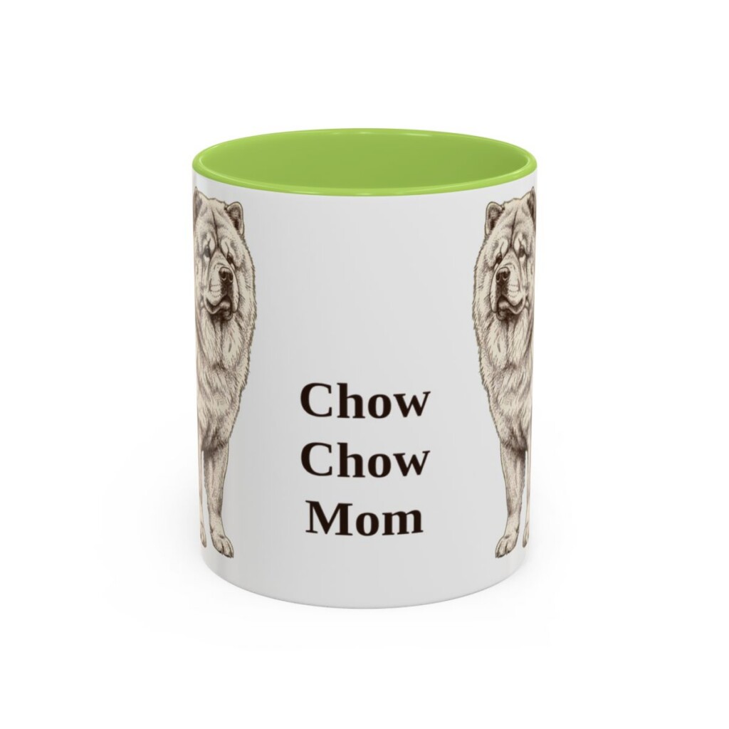 11oz chow chow mug, Light Green