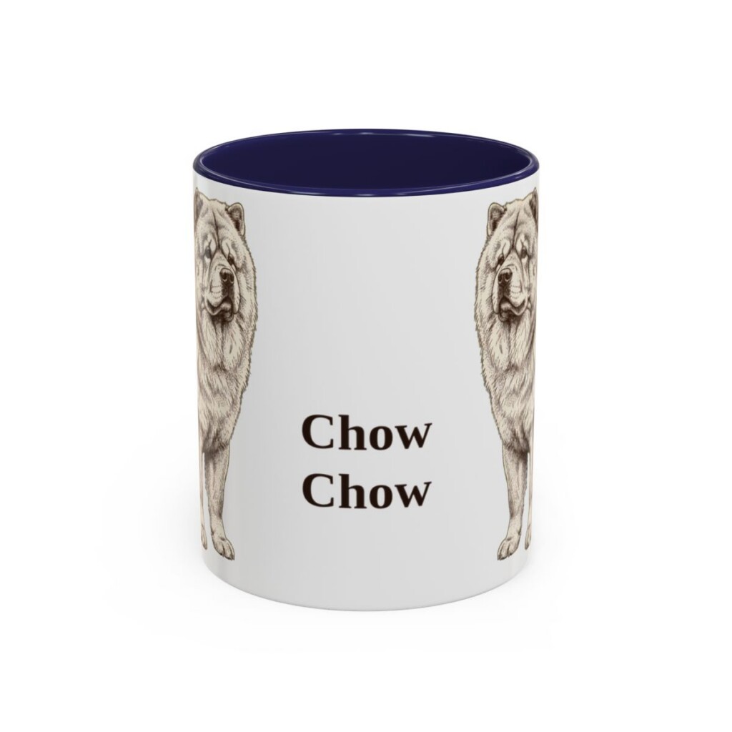 11oz Chow Chow Mug, Navy, front view