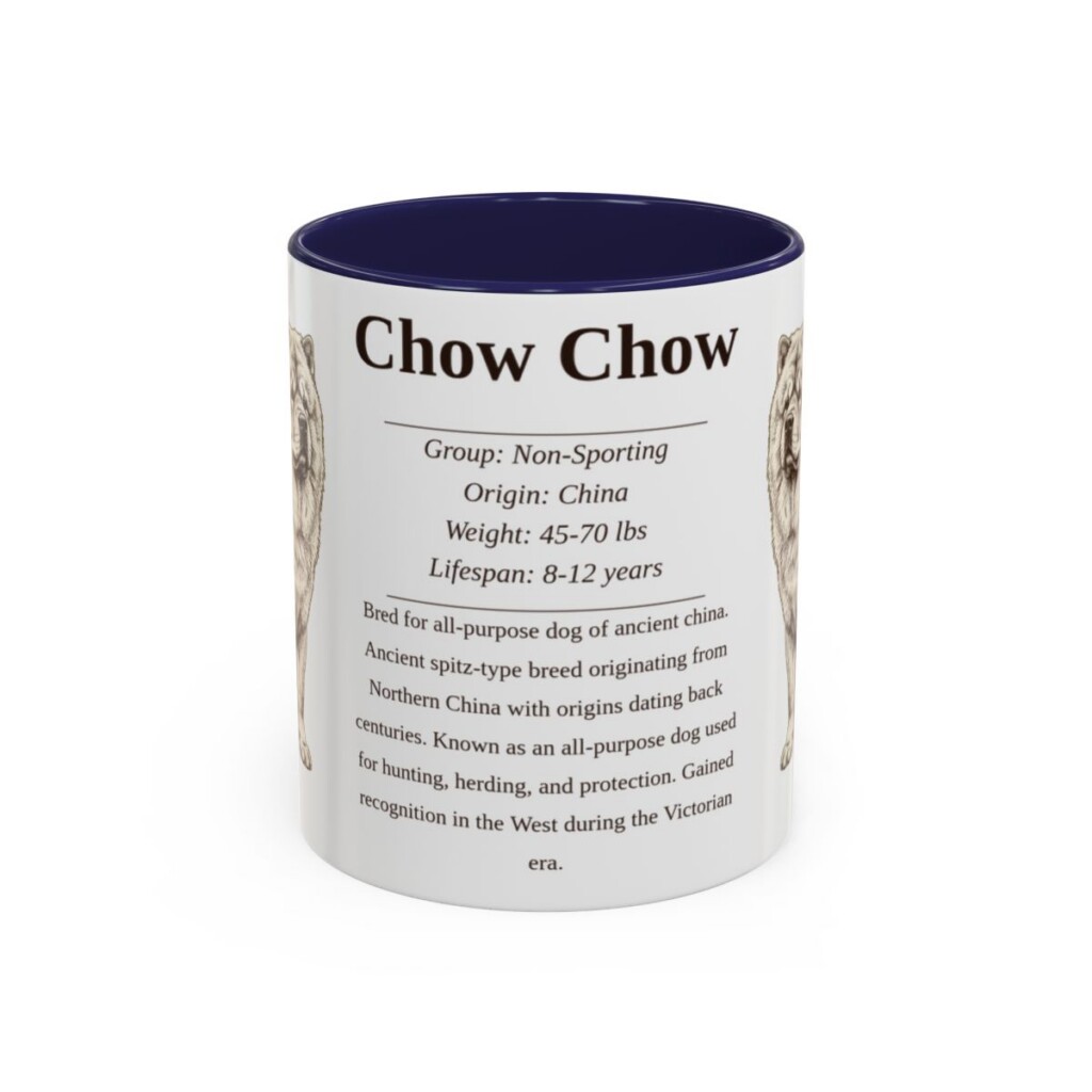 11oz chow chow mug, Navy