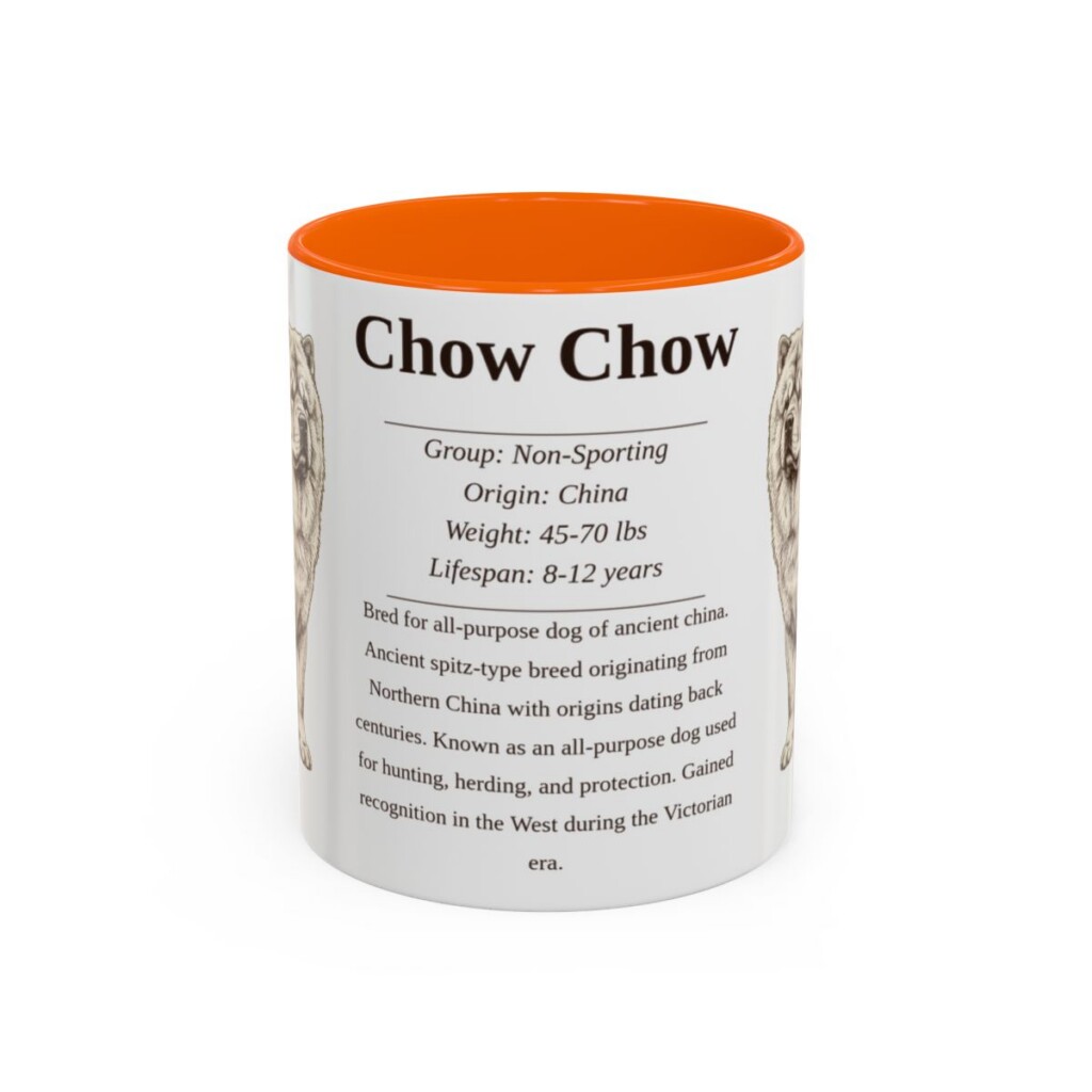 11oz chow chow mug, Orange