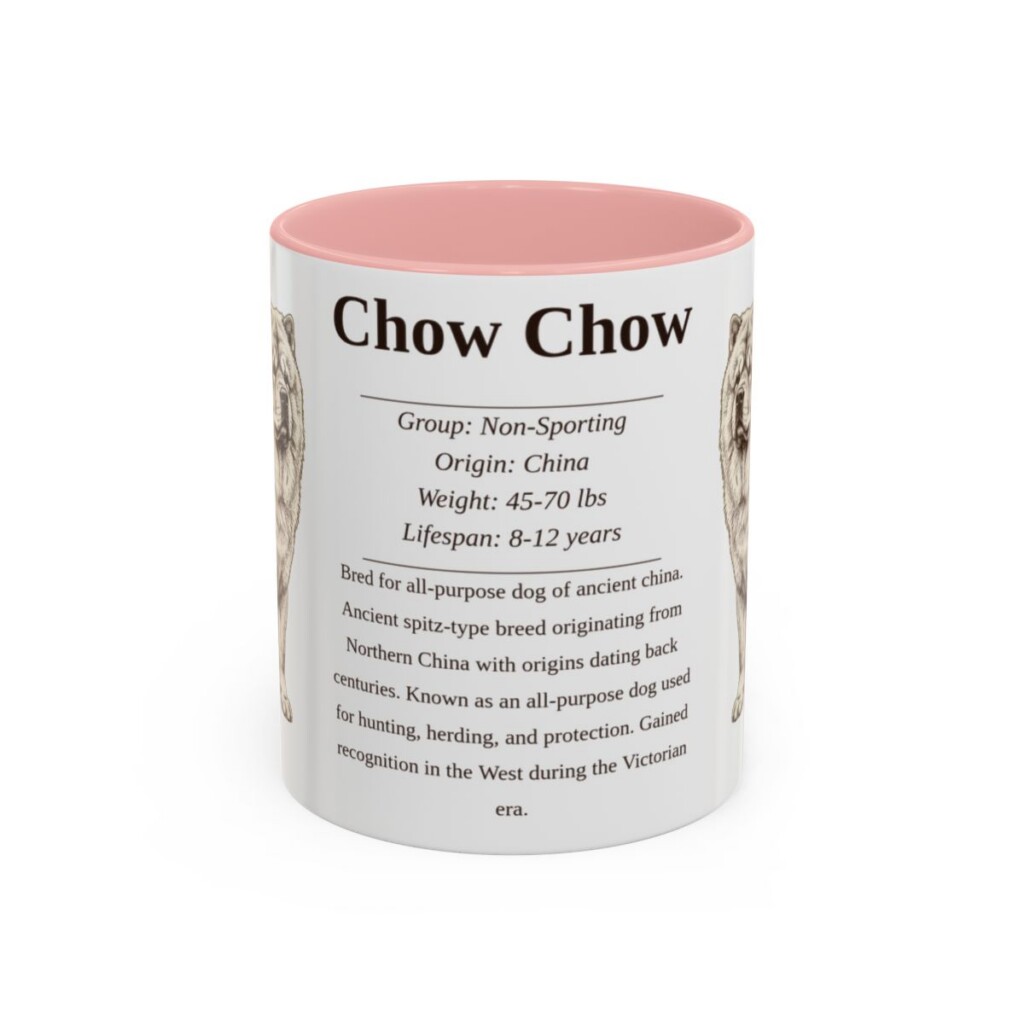 11oz chow chow mug, Pink