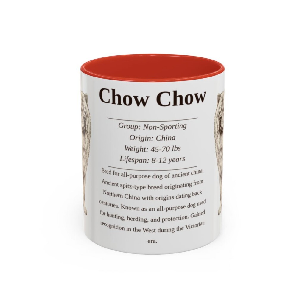 11oz chow chow mug, Red