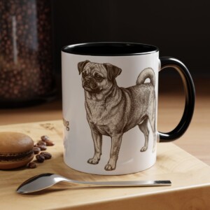 11oz Chug Mug, Black, lifestyle photo