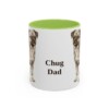 11oz-chug-mug-dad-light-green 11oz Chug Dog Dad Mug, Light Green, front view