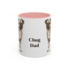 11oz-chug-mug-dad-pink 11oz Chug Dog Dad Mug, Pink, front view