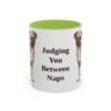 11oz Funny Chug Mug, Light Green, front view