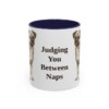 11oz Funny Chug Mug, Navy, front view